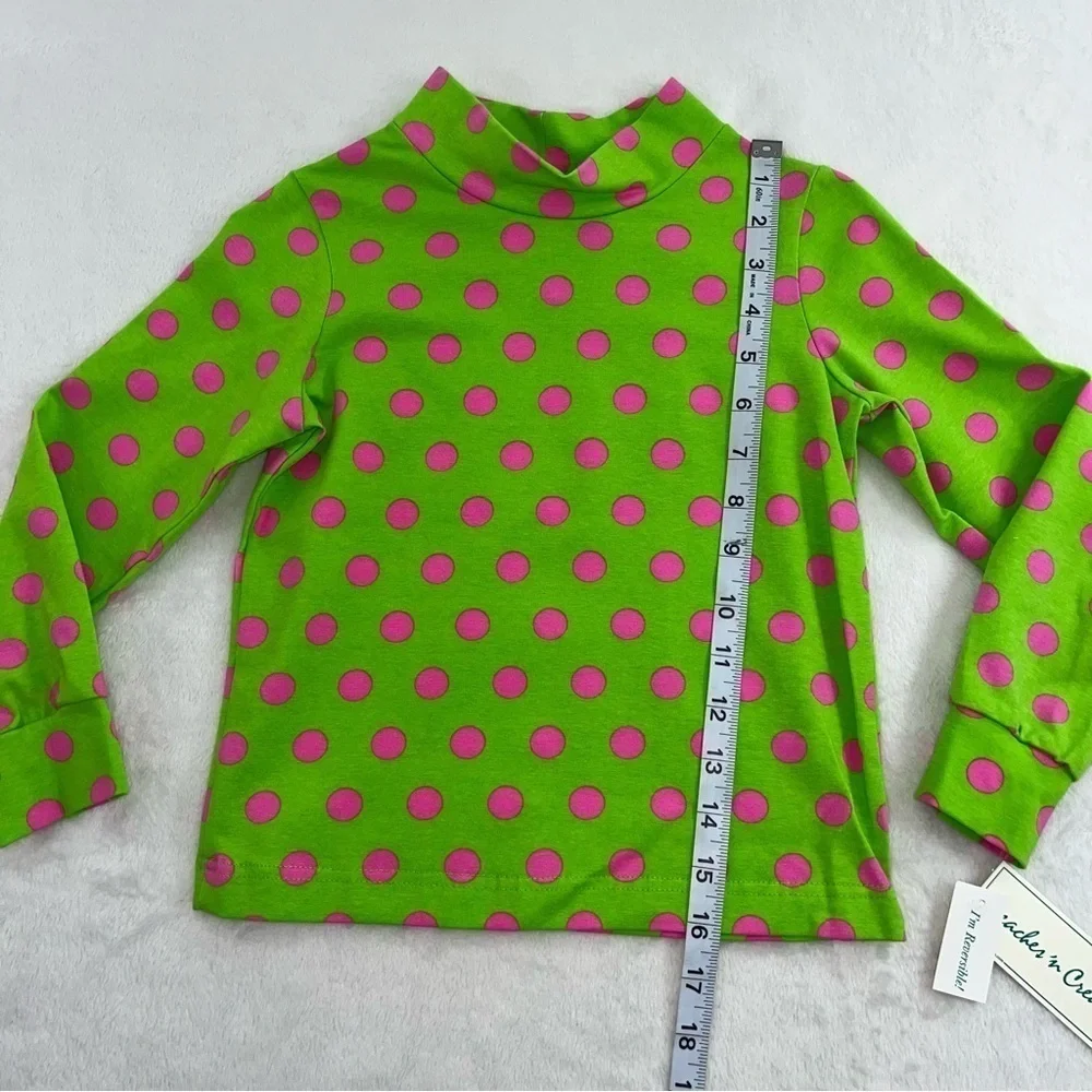 Girls Peaches n Cream Style 50-3101 Girls Sz 6 Outfit Green Pink Reversible NEW - Picture 9 of 13
